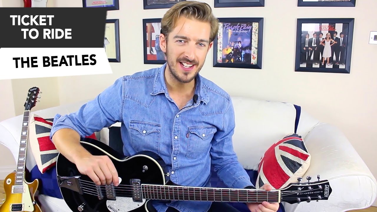 The Beatles - Ticket To Ride Guitar Lesson Tutorial ( how to play )