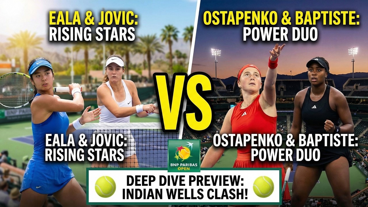 BREAKING: Alex Eala/Jovic vs Ostapenko/Baptiste Match Preview | Indian Wells 2026 Deep Dive!