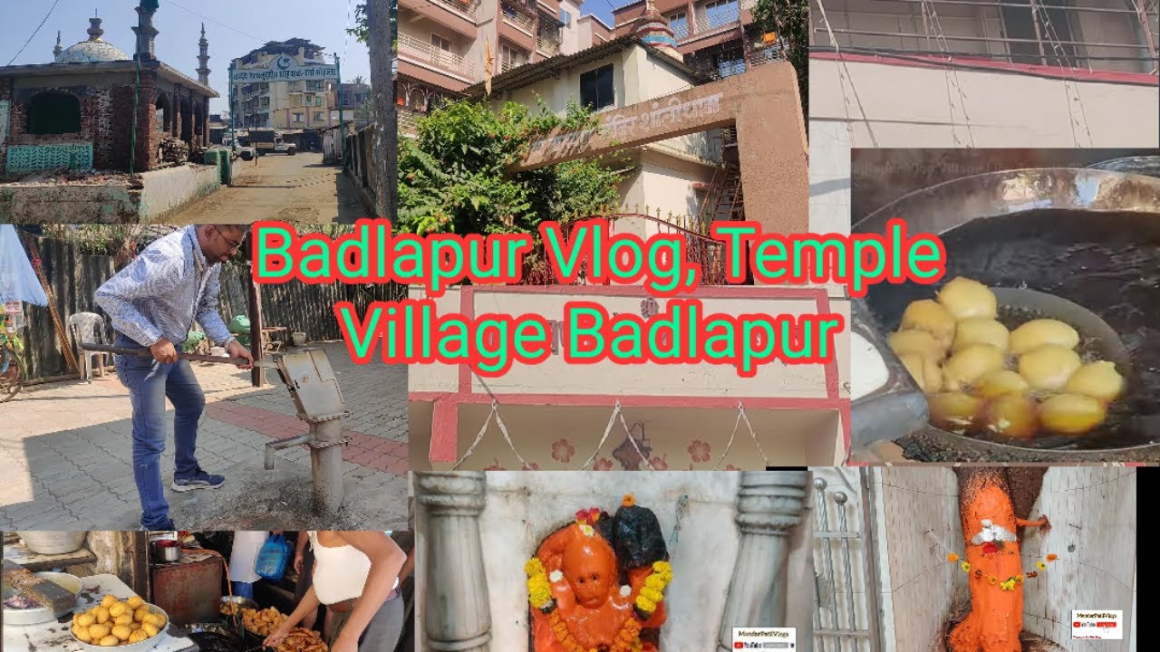 Badlapur Vlog,Village Life, Temple City Famous Vadapaav In Badlapur Village #hindumuslim #unity