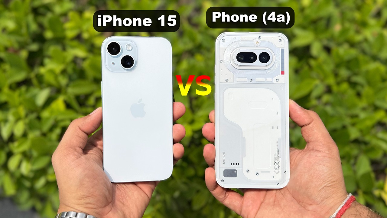 iPhone 15 vs Nothing Phone (4a) Detailed Comparison | Which Gives More Value in 2026? (HINDI)