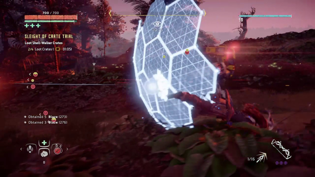Horizon: how to complete trial "sleight of crate" (after update)