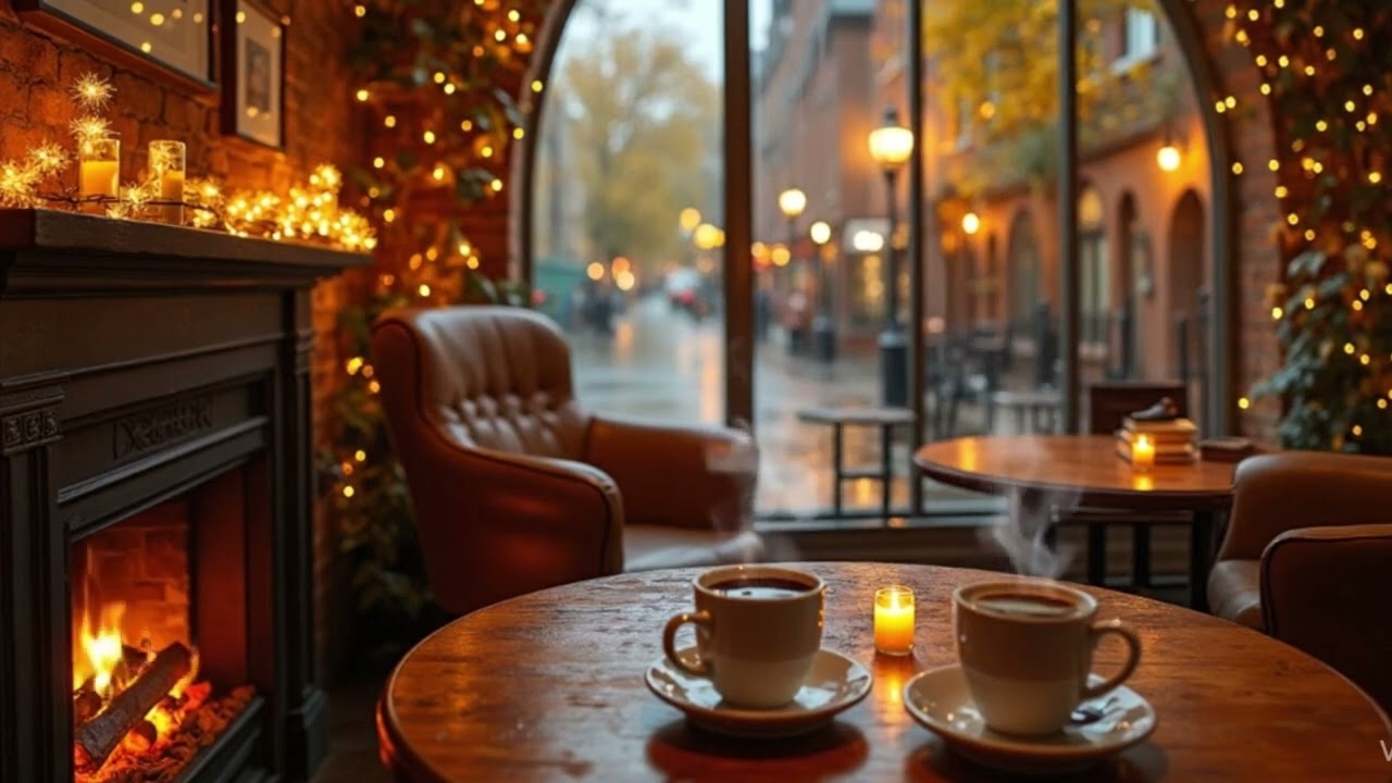Relaxing Jazz  Music  for Dinner & Chill🍂 Cozy Coffee Shop Ambience & Smooth  Instrumental Jazz