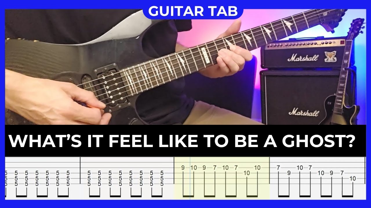 TAKING BACK SUNDAY - What's It Feel Like to Be a Ghost? - Guitar Cover with Guitar Tabs