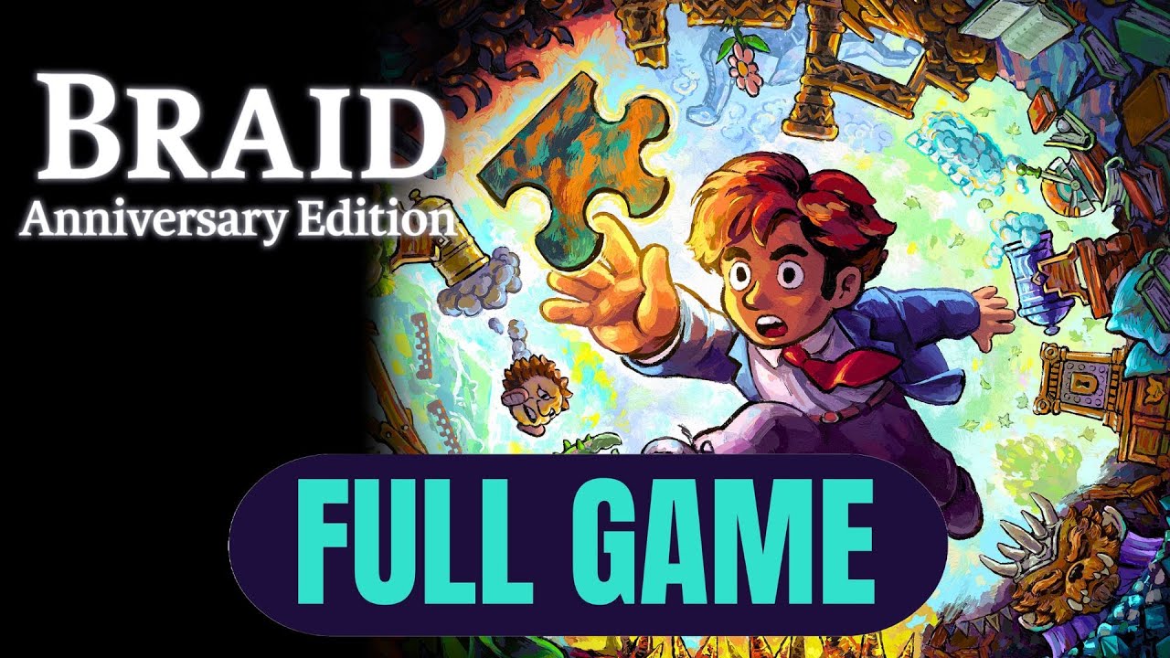 Braid Anniversary Edition FULL GAME 100% Puzzle Pieces & Stars Gameplay Walkthrough (No Commentary)