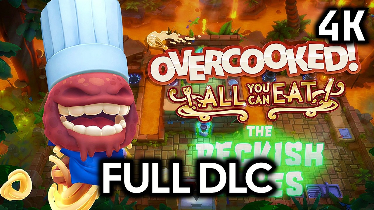 Overcooked: The Ever Peckish Rises┆Full Walkthrough┆No Commentary┆4K60FPS