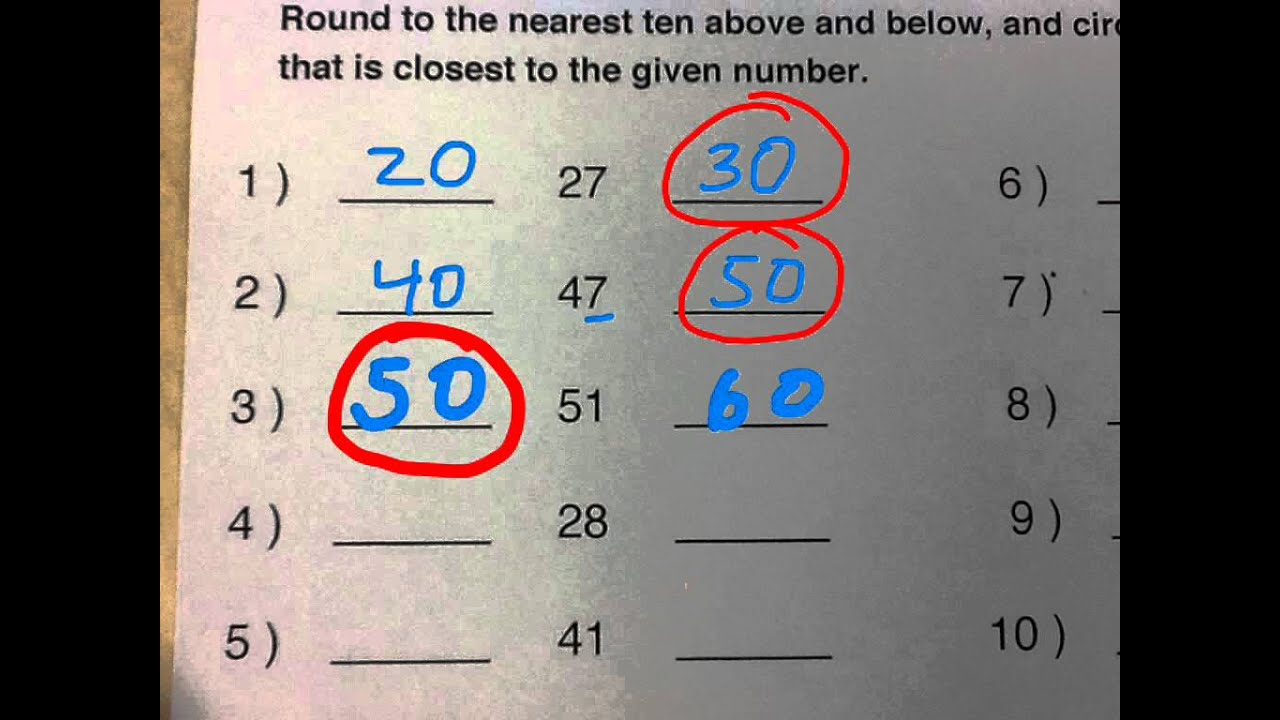 Rounding to the Nearest 10 and 100