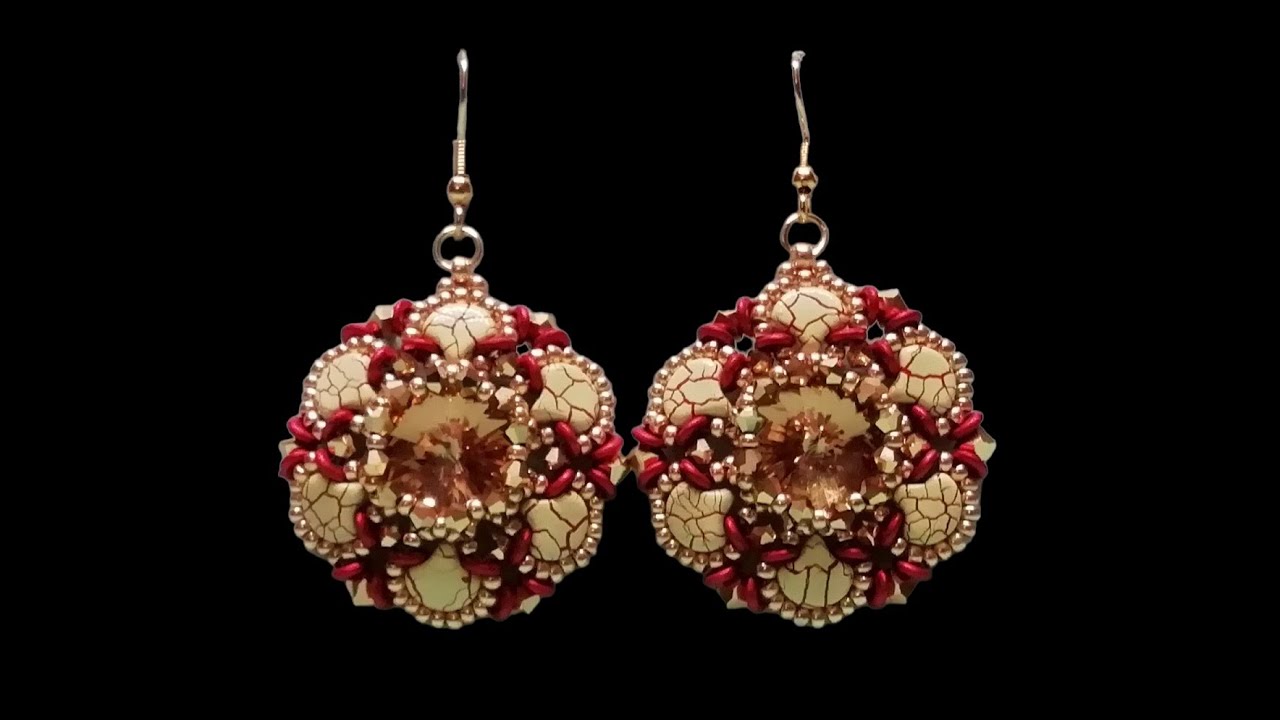 TUTORIAL ORECCHINI ALEXA/ DIY BEADED EARRINGS TUTORIALS