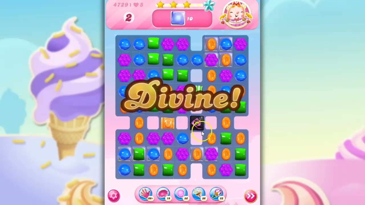 Candy Crush Level 4729 Talkthrough, 22 Moves 0 Boosters