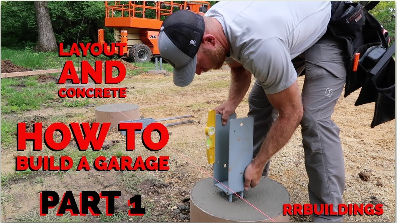How to Build a Garage #1 - Layout and Concrete Piers