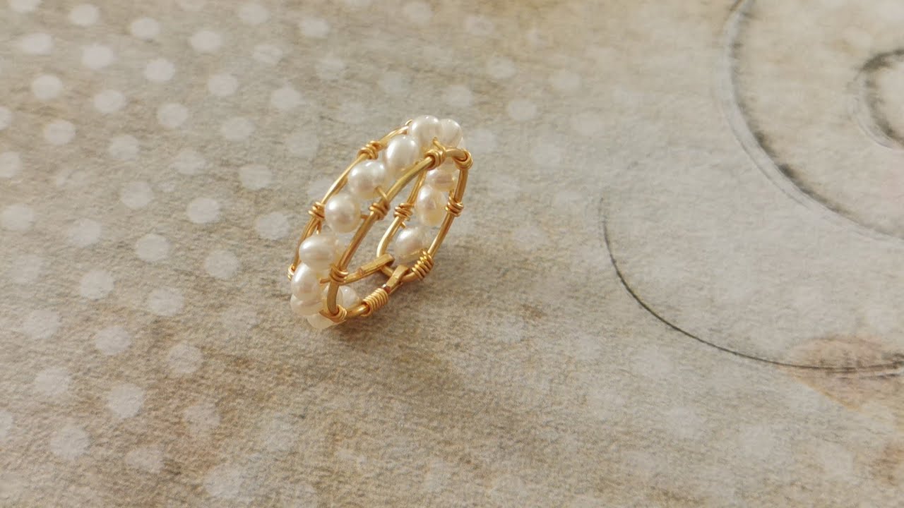 DIY Pearl Ring / Wire Wrapped Ring Tutorial / DIY Jewelry