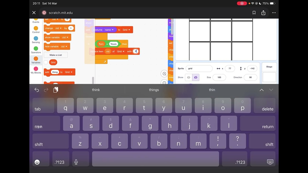 How to make tic tac toe in scratch