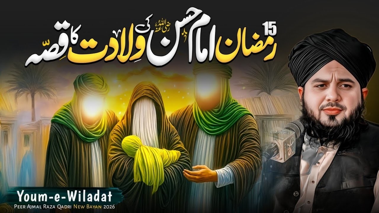 15 Ramadan Imam Hassan (R.A) Ki Wiladat Bayan| Peer Ajmal Raza Qadri