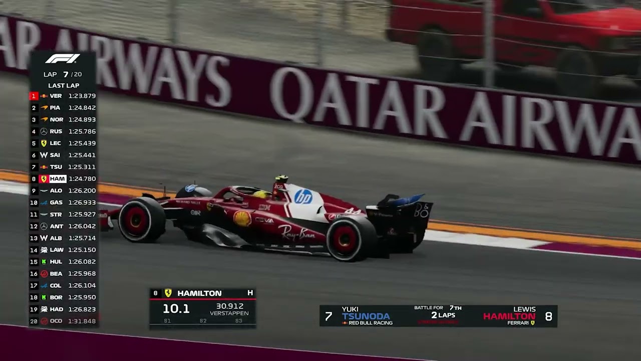 ❗Lewis Hamilton Vs Charles Leclerc❗Race F1 Losail #QatarGP 2025