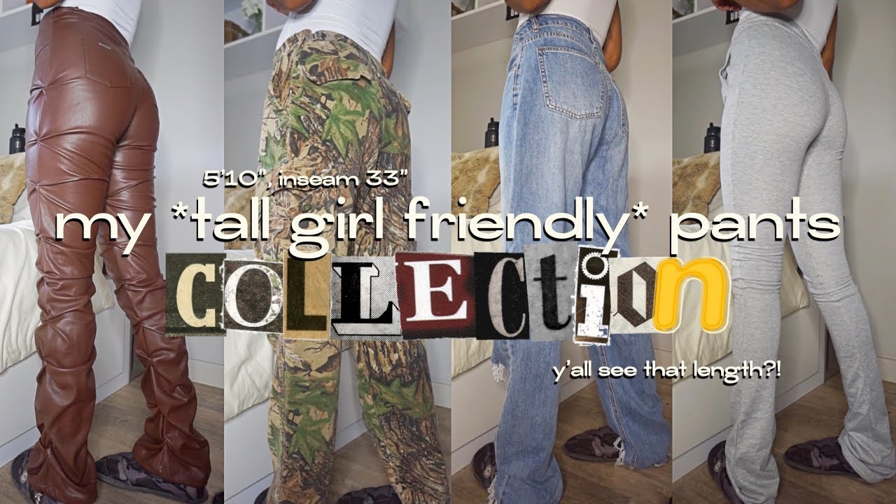 my pants collection *tall girl friendly* | jeans, sweats, cargo pants etc.