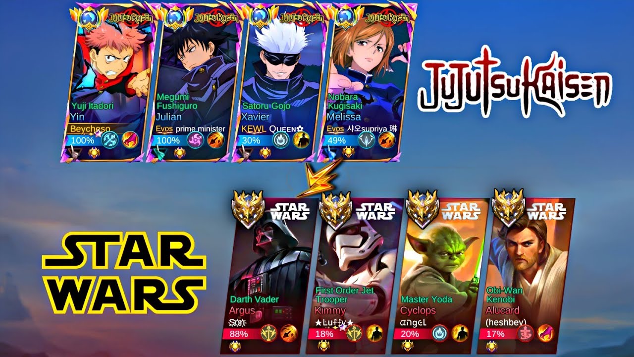 JUJUTSU KAISEN VS STAR WARS (Super intense match) WHO WILL WIN? | Jujutsu Kaisen vs Star Wars