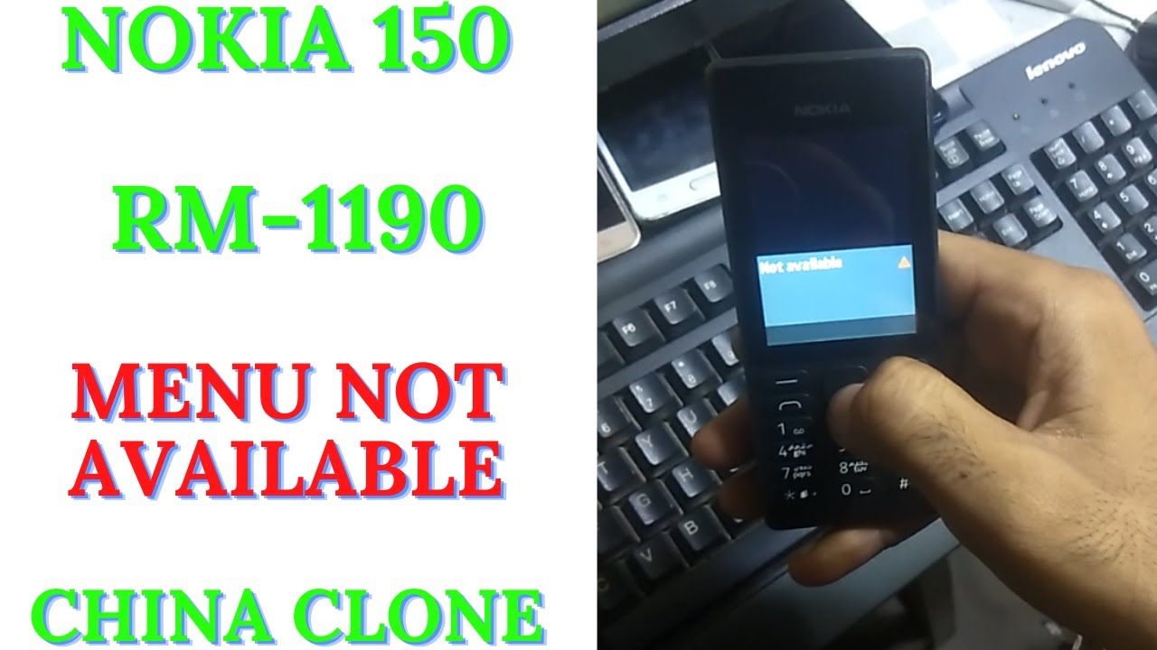 Nokia 150 RM-1190 Menu Not Available China Clone With Flash File Link  100%OK Solution