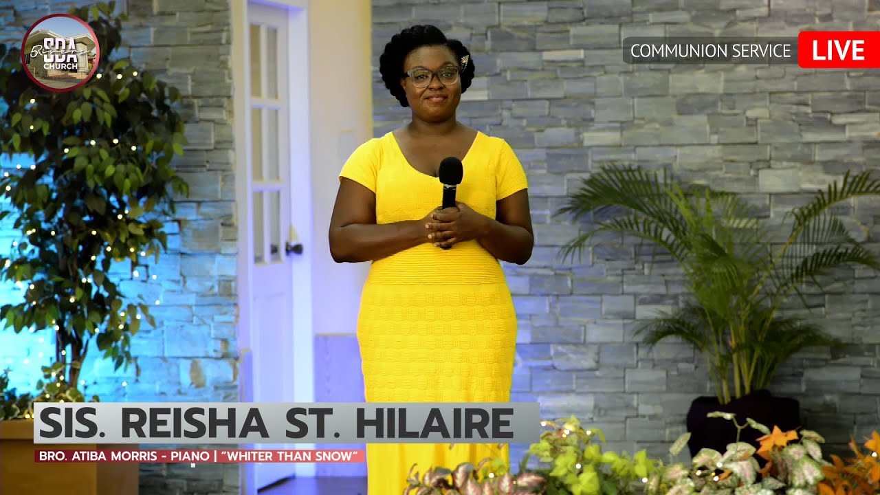 Sis. Reisha St. Hilaire | Whiter Than Snow