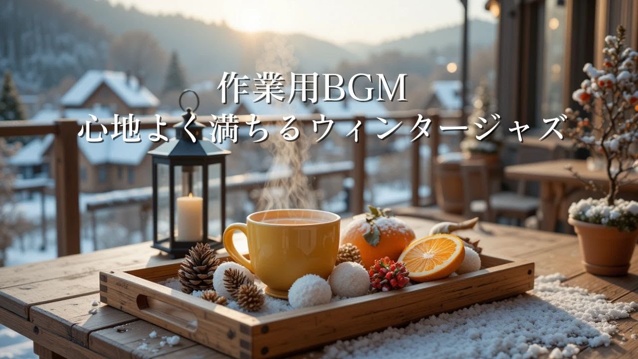 【作業用BGM】心地よく満ちるウィンタージャズ｜長時間集中向け冬カフェBGM ❄️☕Winter Jazz for Focus & Deep Work
