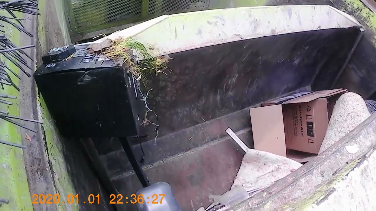 Garbage Truck GoPro: Curotto Can Packing Trash 