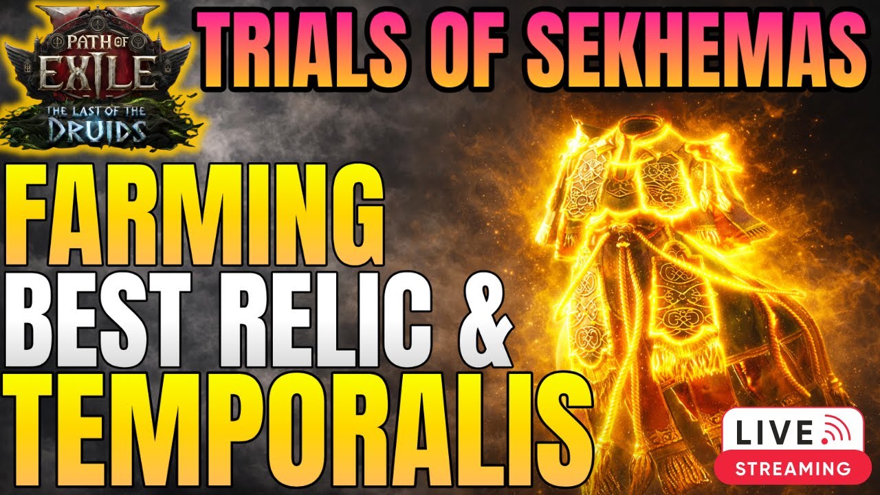 [PoE 2]Trials of Sekhemas Farming  – Last Flame Relic & Temporalis Farm in Path of Exile 2