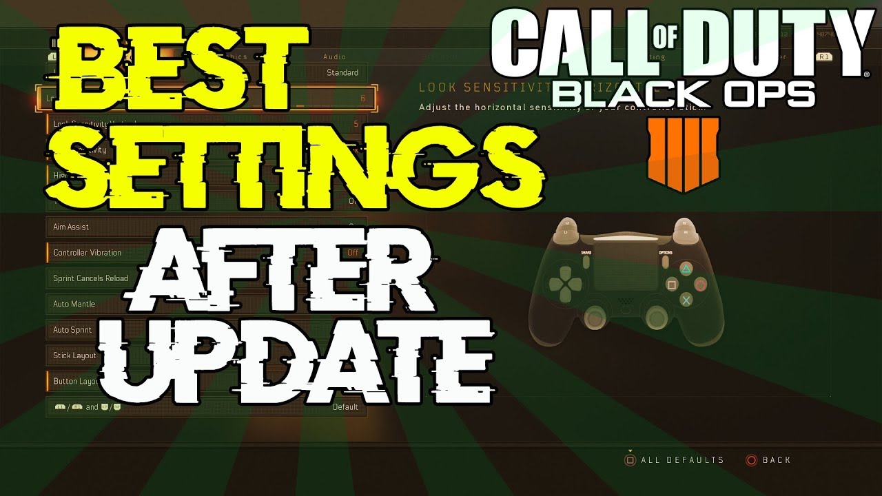 Best Settings For black ops 4 AFTER THE UPDATE! - 99% people are playing wrong
