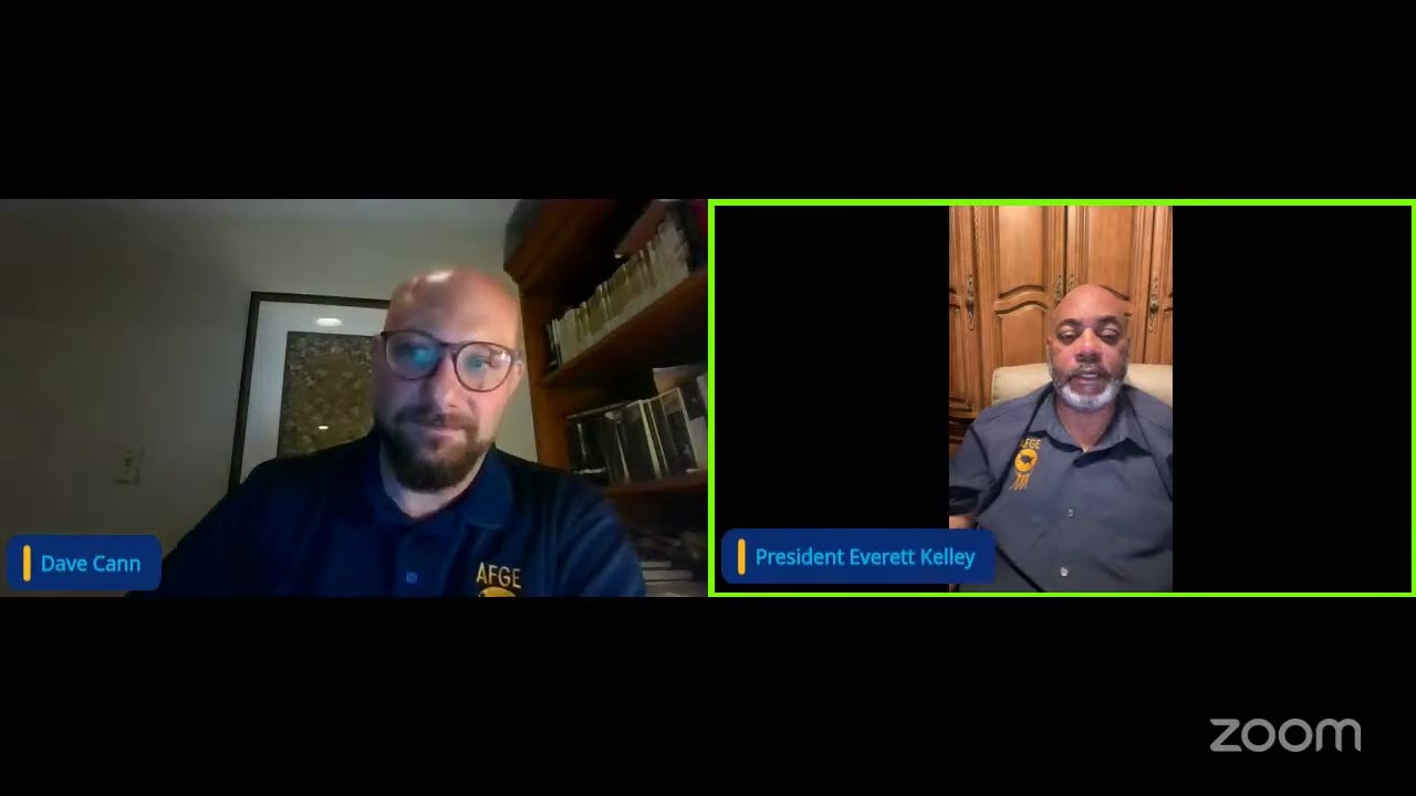 AFGE All Member Town Hall September 16, 2025 7:30pm EST