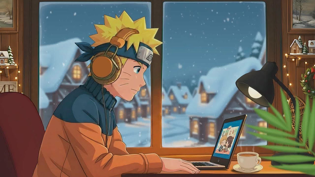 Naruto Relax Heavy Winter Storm | Howling Wind & Blowing Snow