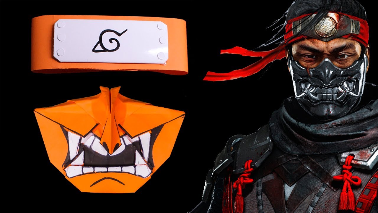 Origami Ninja Mask || Samurai Mask Menpo