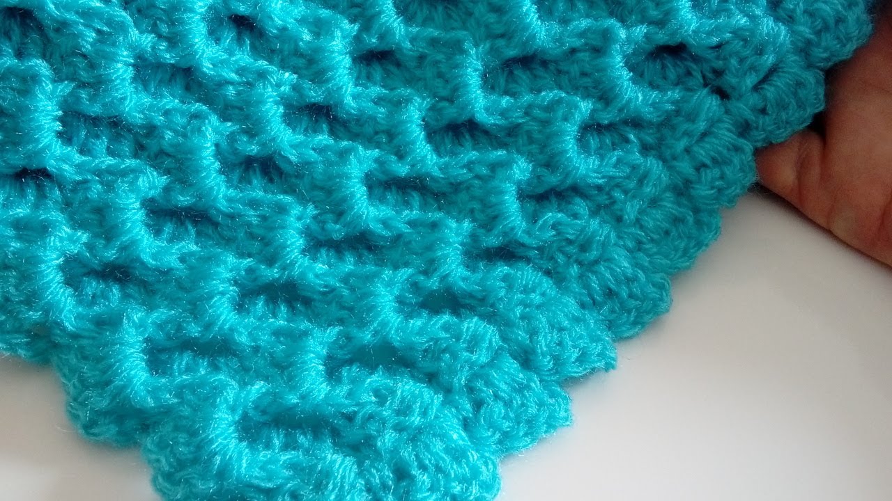 MANTA DE CROCHE PARA BEBÊ PONTO 3D/BABY BLANKET/COBIJA A CROCHET legenda