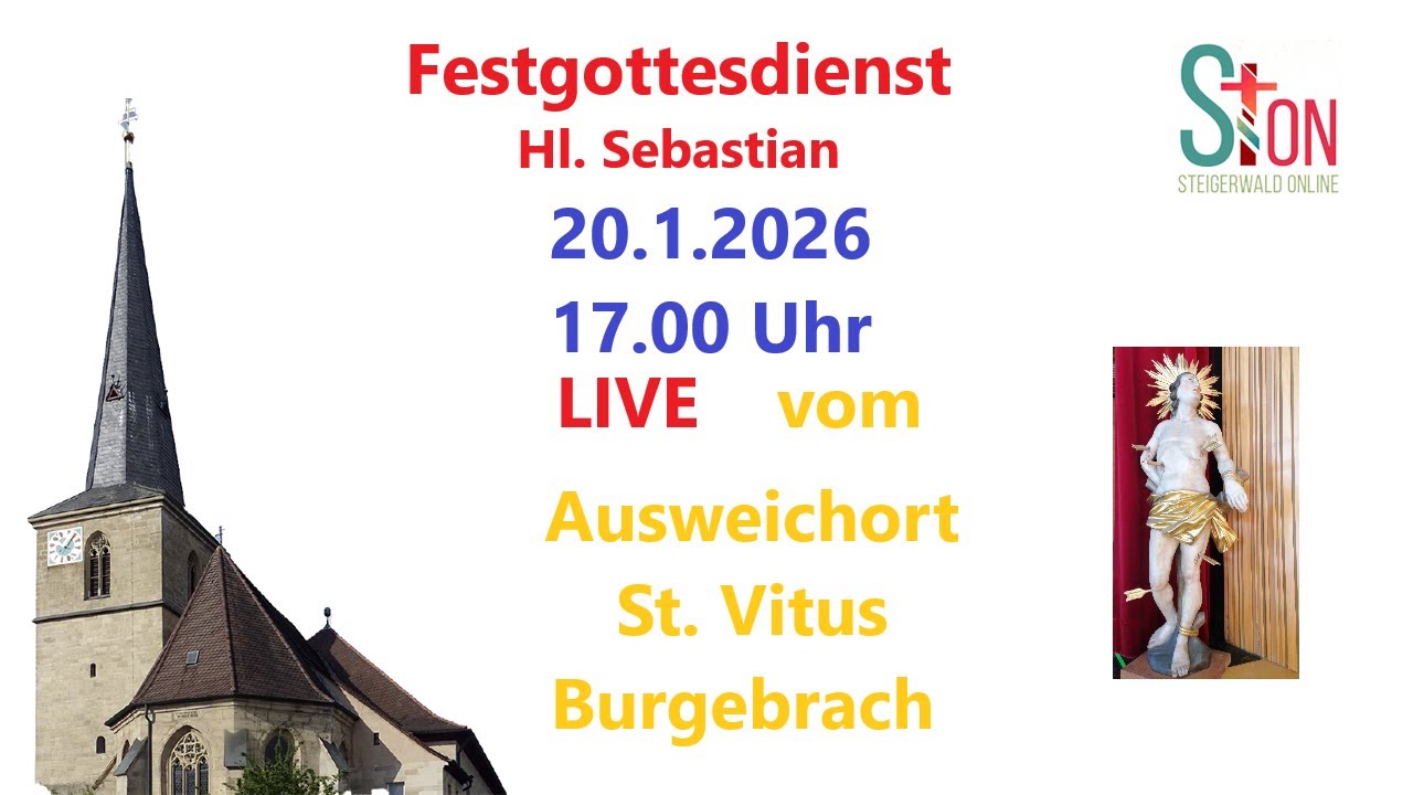 Festgottesdienst I Live aus St. Vitus Burgebrach I Hl. Sebastian