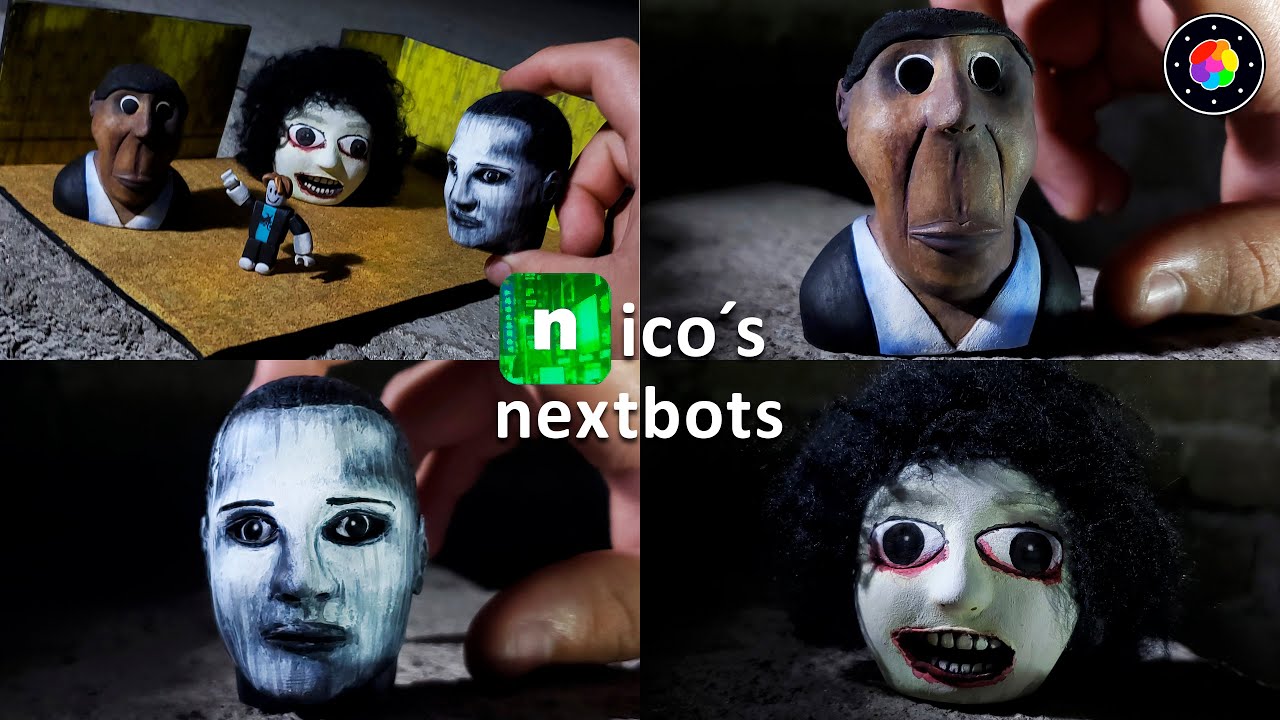 DIORAMA de los Nico's NEXTBOTS (Obunga, Selene Delgado y Ahenobarbus) de Plastilina | PlastiVerse