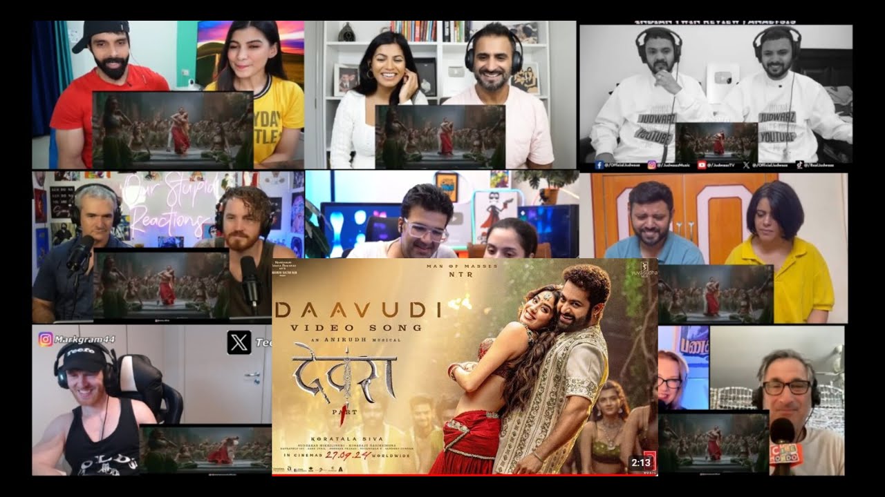 Daavudi Video Song reaction mashup |Devara | NTR | Janhvi Kapoor