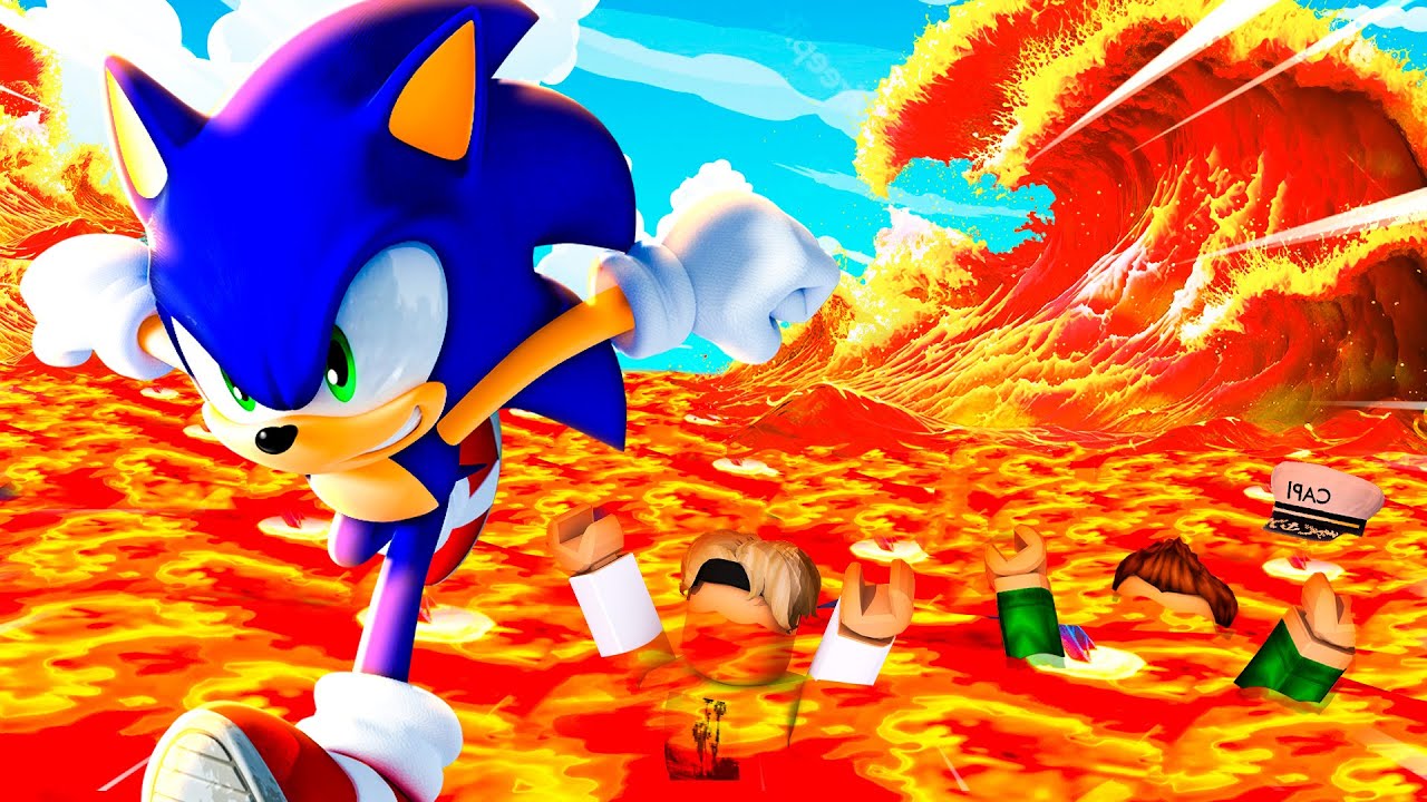 SONIC vs FLOOR IS LAVA in ROBLOX