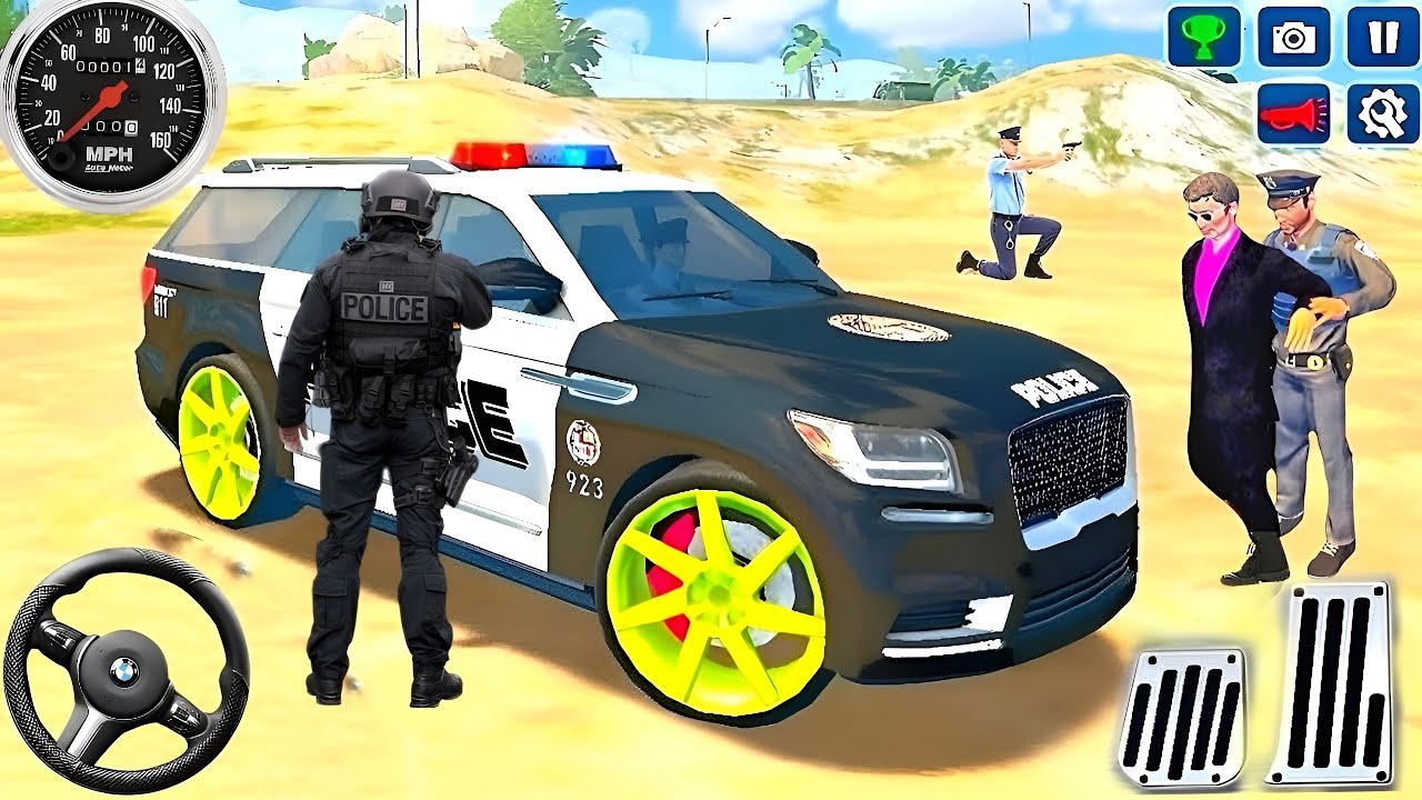 Police Car Chase Simulator 3D 2025 - Real Cop Multi-Storey Cars Driver - Android GamePlay