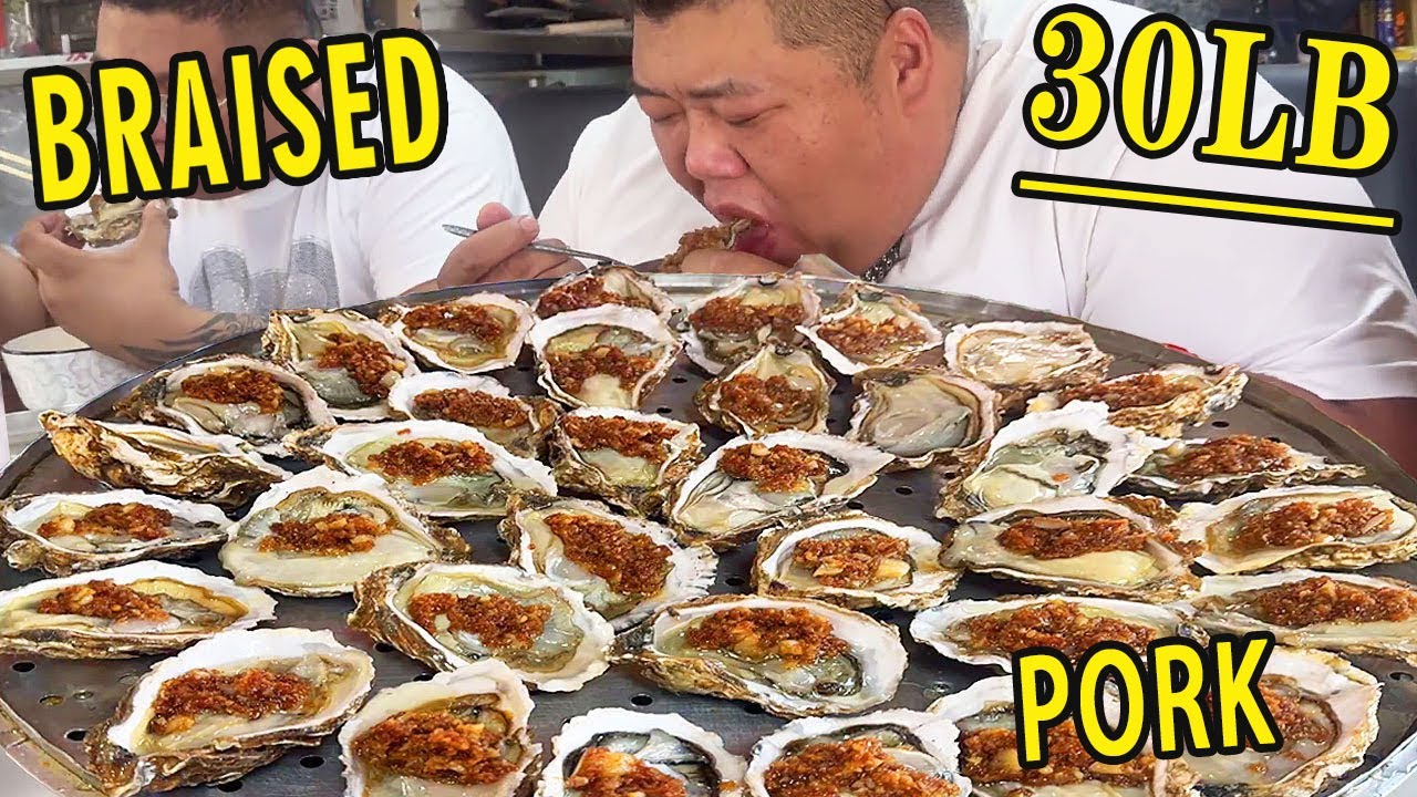 Monkey Brother spent 300 yuan to buy 30 kilograms of oysters, and made garlic oysters with full flav