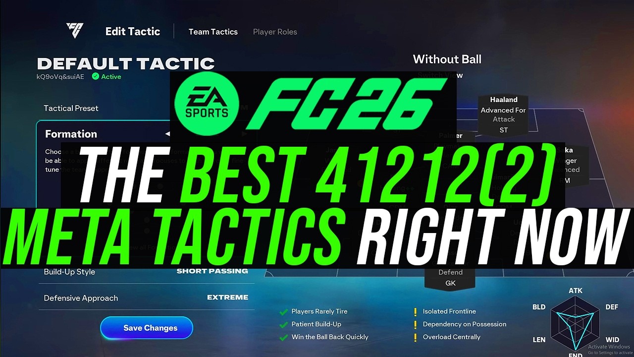 #1 IN THE WORLD ELITE 41212(2) (YOSHI) META CUSTOM TACTICS REVIEW & FORMATION GUIDE - FC 26