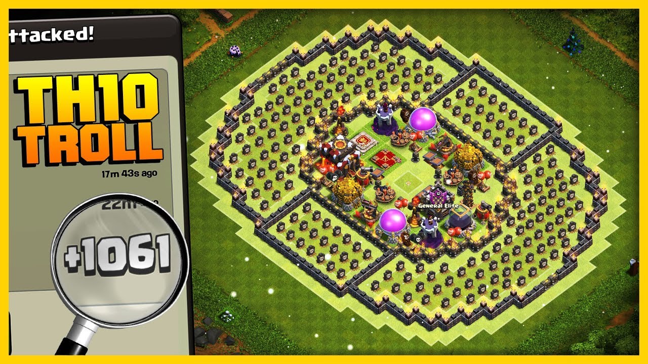 Phenomenal TH10 Troll Base | The Colosseum | +1000 CUPS IN 1 DAY! | Clash of Clans