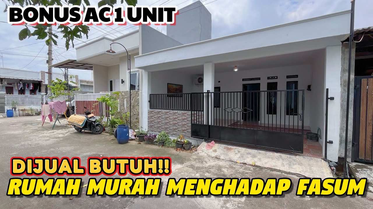 DIJUAL BU !! RUMAH MINIMALIS TIPE 45/60 ||  BONUS AC || HARGA MURAH 200 JUTAAN  || MENGHADAP FASUM 
