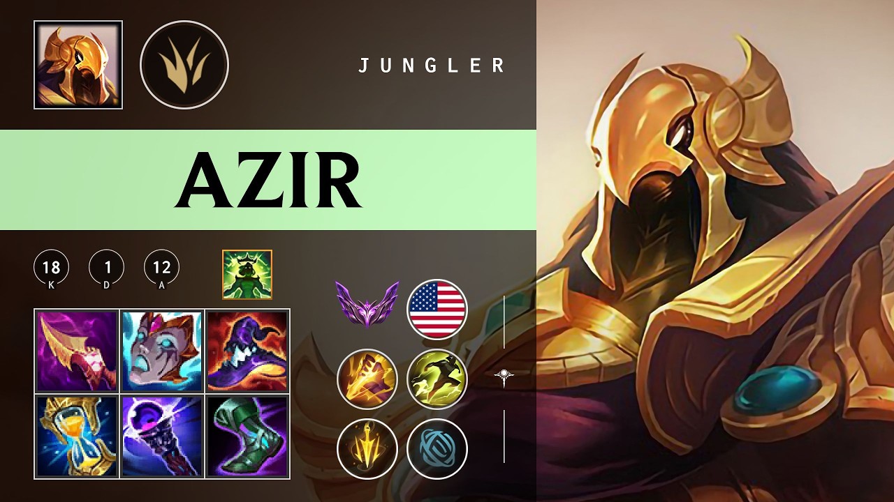 Azir Jungle vs Graves - NA Master Patch 26.04