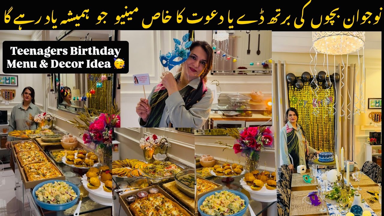 Birthday Menu For Teenagers | Crispy Tacos | Teenage Birthday Decoration Ideas | Niliz Cook Book