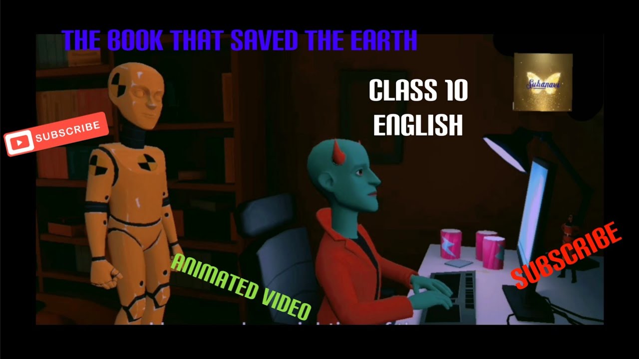 Animation Video of The book that Saved the Earth|| Class 10 English.
