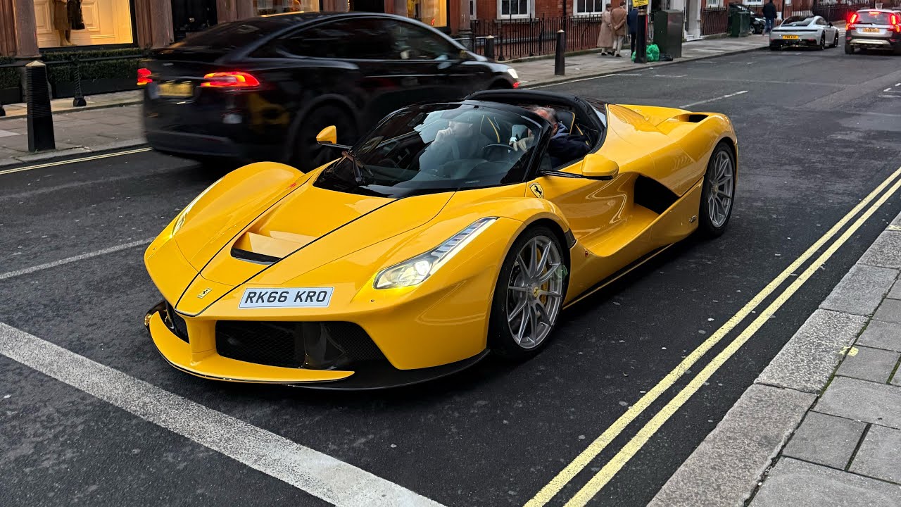Supercars In London January 2026 PT 2- Laferrari Aparta, Senna, Novitec 12Cilindri And More!!!