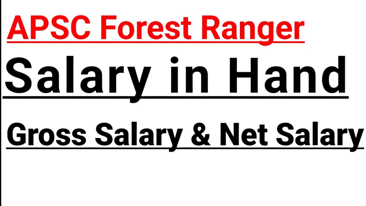 APSC Forest Ranger Salary in Hand || Gross Salary & Net Salary || APSC Forest Ranger 2025 ||