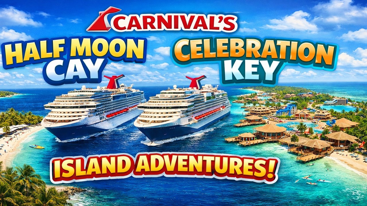 Carnival’s Half Moon Cay & Celebration Key #HalfMoonCay #CelebrationKey #PrivateIsland #Starcruisers