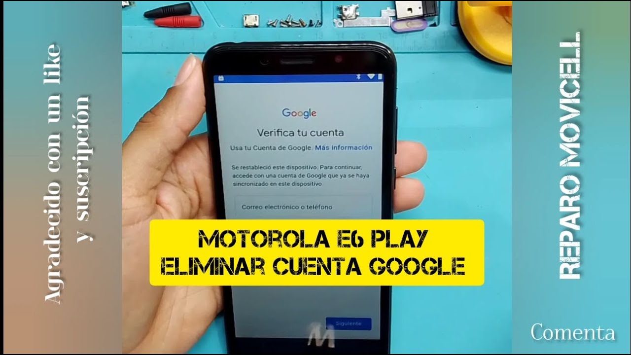 📱ELIMINAR CUENTA GOOGLE MOTO E6 PLAY|FRP BYPASS 💯 MOTOROLA E6 PLAY. @reparomovicell