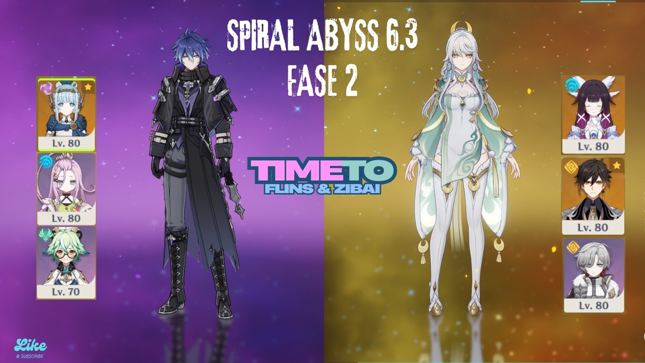 SPIRAL ABYSS FULL RASIS IS BACK | C0 Flins + C0 Zibai | SPIRAL ABYSS 6.3 | fase 2