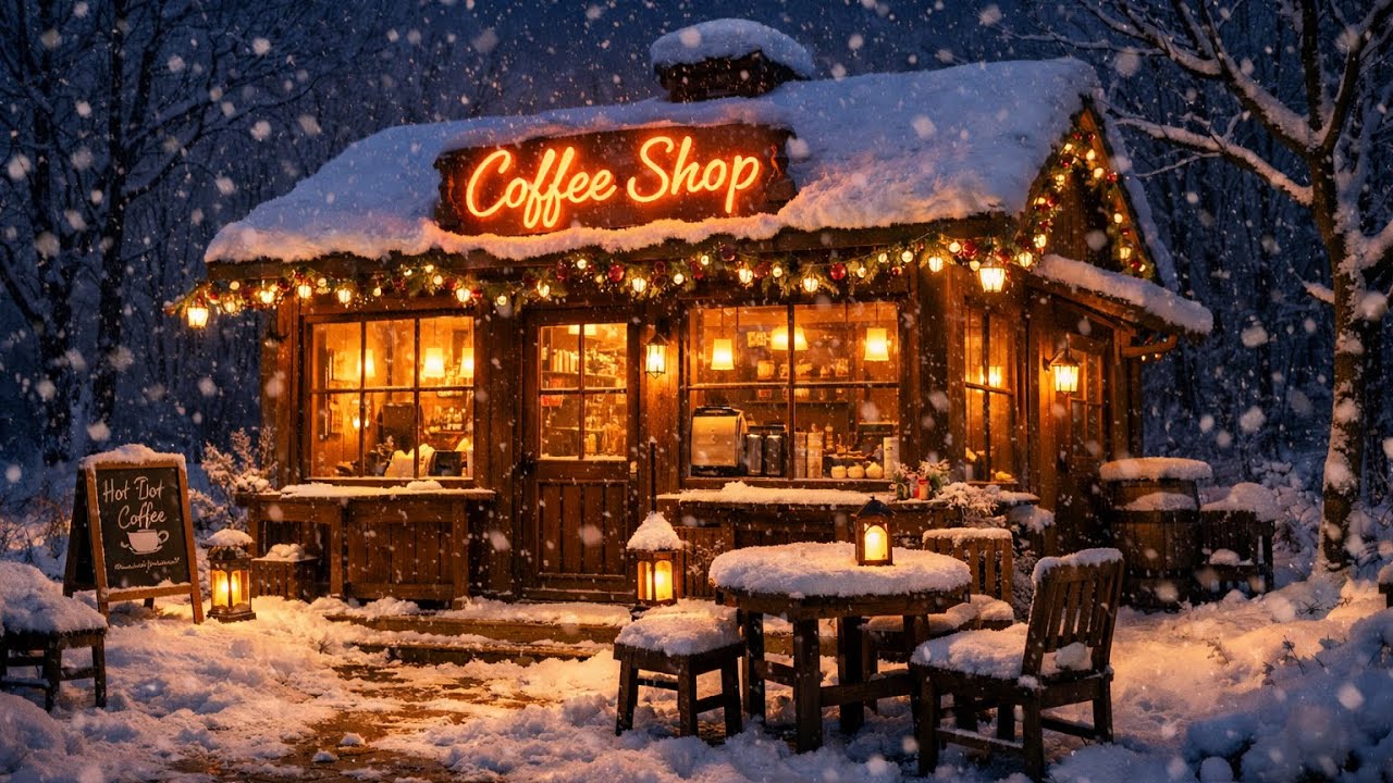 Smooth Jazz Cafe ☕ Cozy Night Coffee Shop Jazz | Relaxing Background Music for Work, Study & Chill