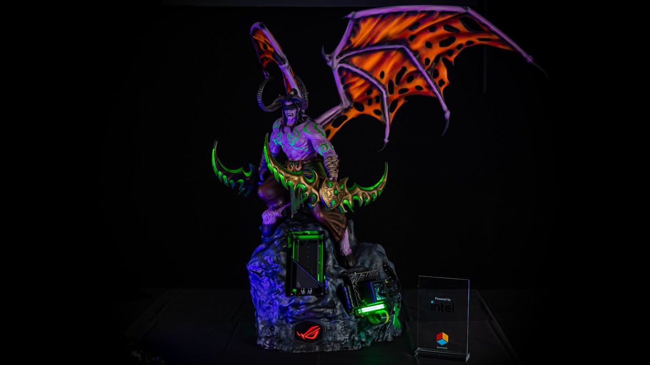ILLIDAN STORMRAGE CASEMOD - Il PC a tema WORLD OF WARCRAFT più grande del MONDO!