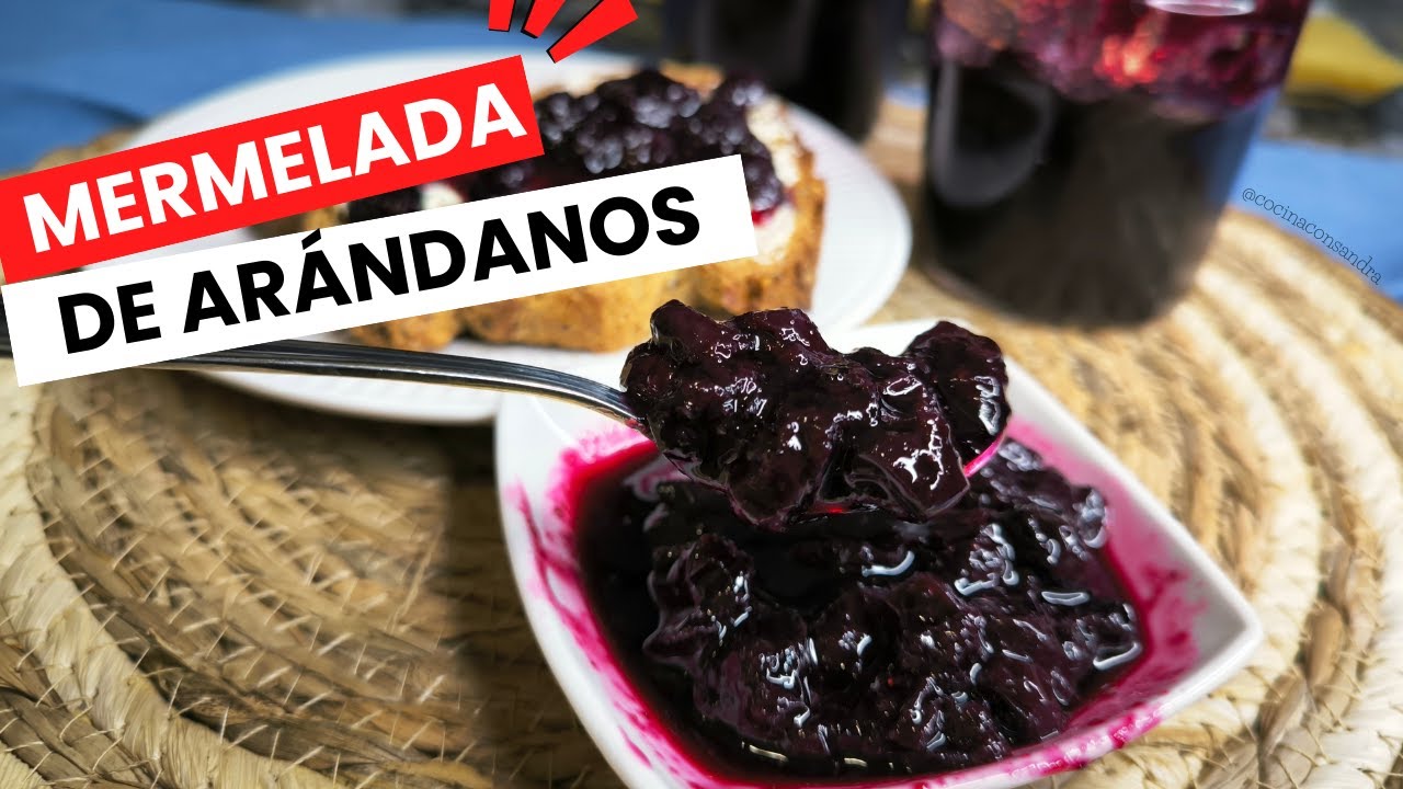 MERMELADA DE ARANDANOS CASERA, RECETA FÁCIL!!