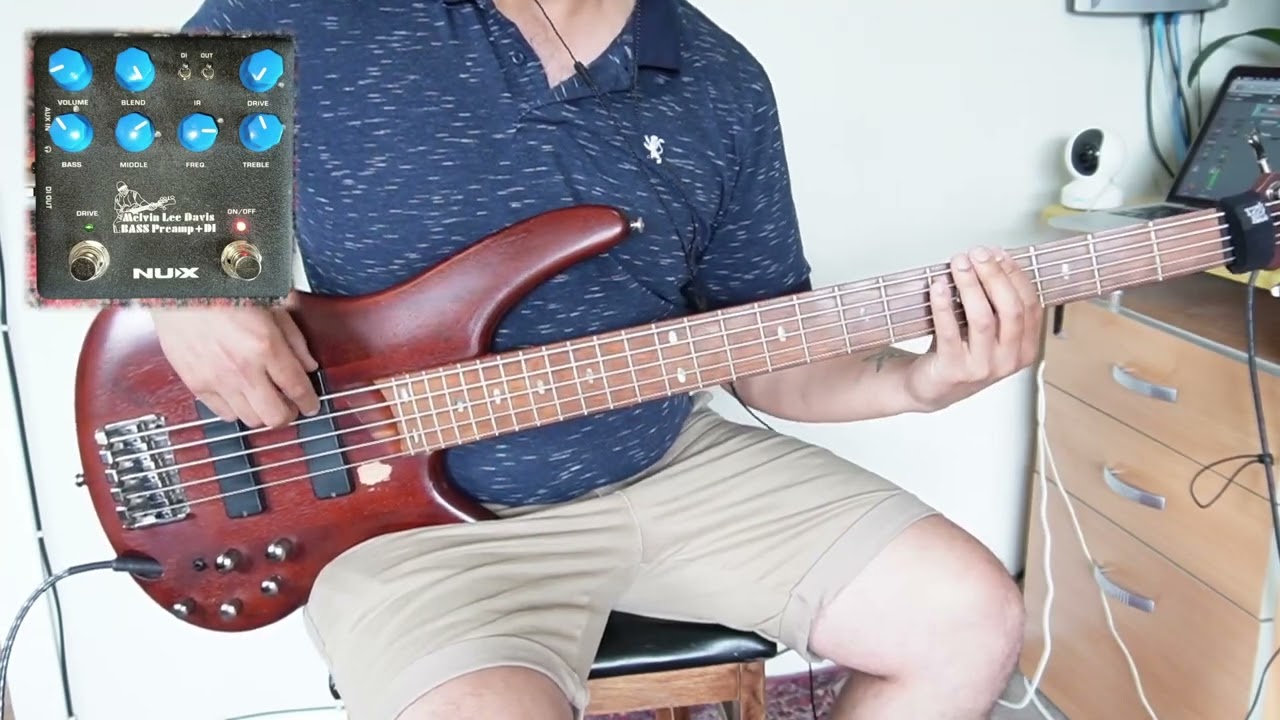 Nux - MLD Bass Preamp DI - Sound Demo with Songs
